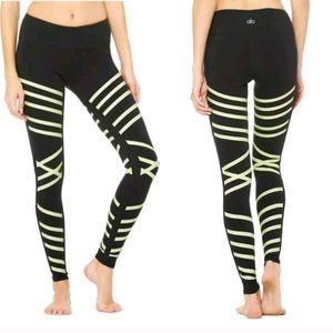 Alo Airbrush Leggings Neon Glow 
